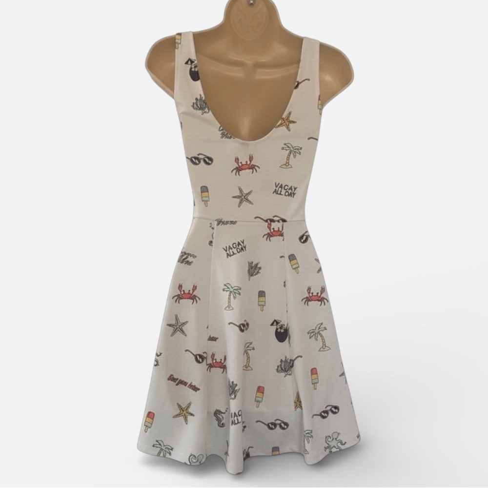 Divided H&M Vacay Print Dress size US 4 - Picture 2 of 8